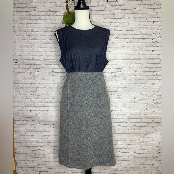 Vintage Silk Angora Wispy Mohair Pencil Skirt - Picture 1 of 4